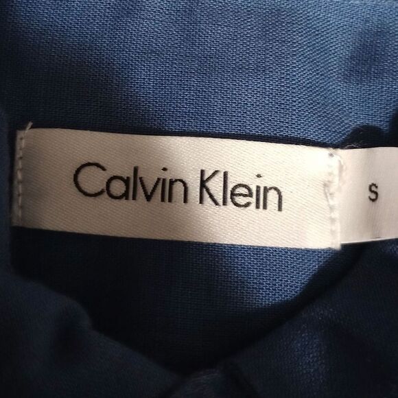Calvin Klein Shirt‎ Men's Small Linen Blend - Picture 4 of 6